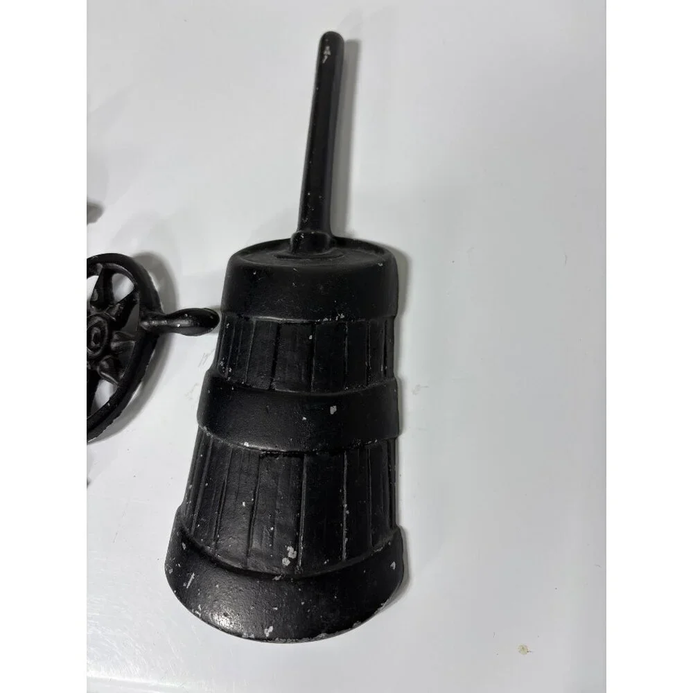 Vtg‎ Sexton Black Metal Wall Hanging Butter Churn Coffee Grinder Kitchen Decor